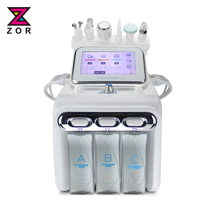 Hot selling microdermabrasion skin facial cleaning machine 6 in 1 or 7 in 1 hydro beauty equipment for salon