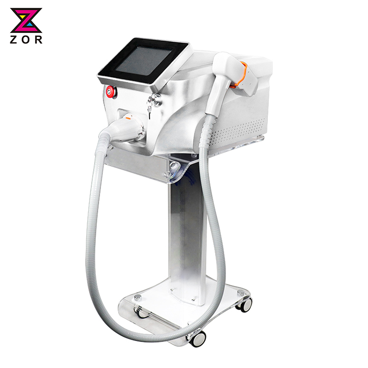 Portable e-light 808 808nm ice laser diode machine for hair removal