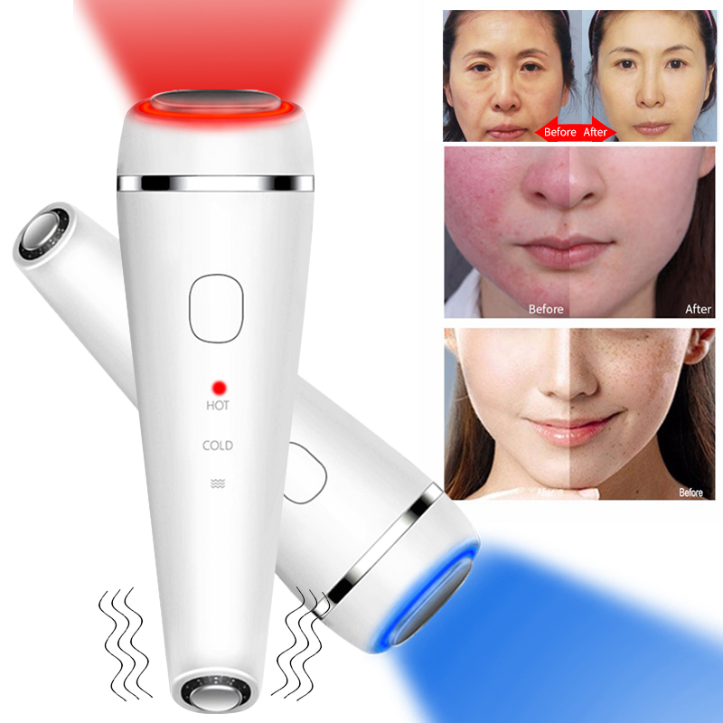 2022 hot cold skin led light therapy photon rf ems beauty device for anti wrinkle