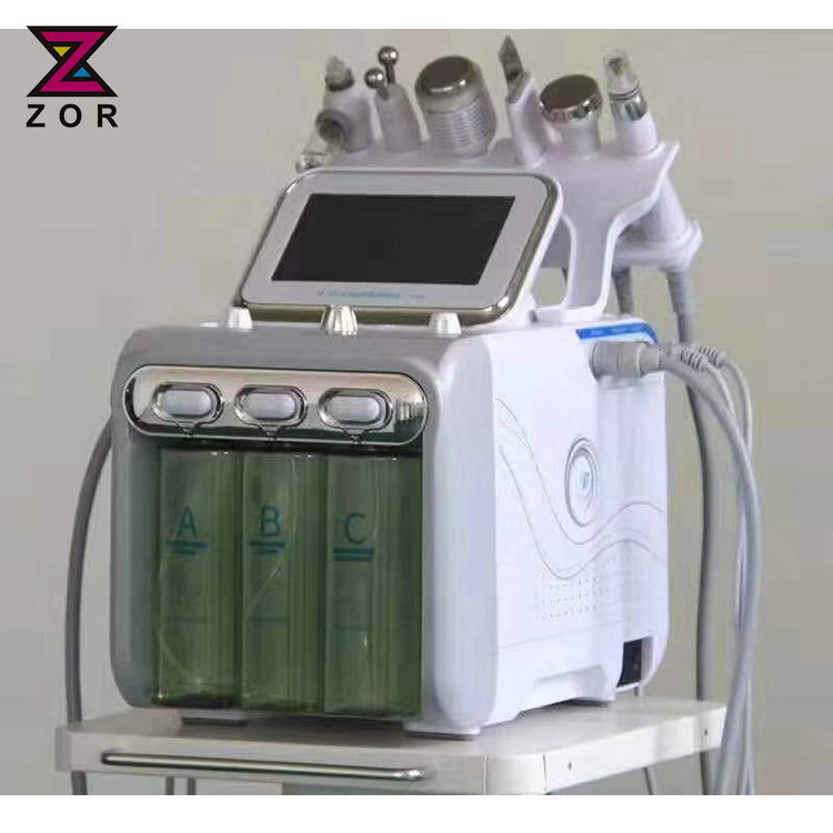 Water Peeling Oxygen jet deep cleaning microdermabrasion machine 8 in 1 H2O2 Aqua Facial Jet Peel oxygen jet facial skin care