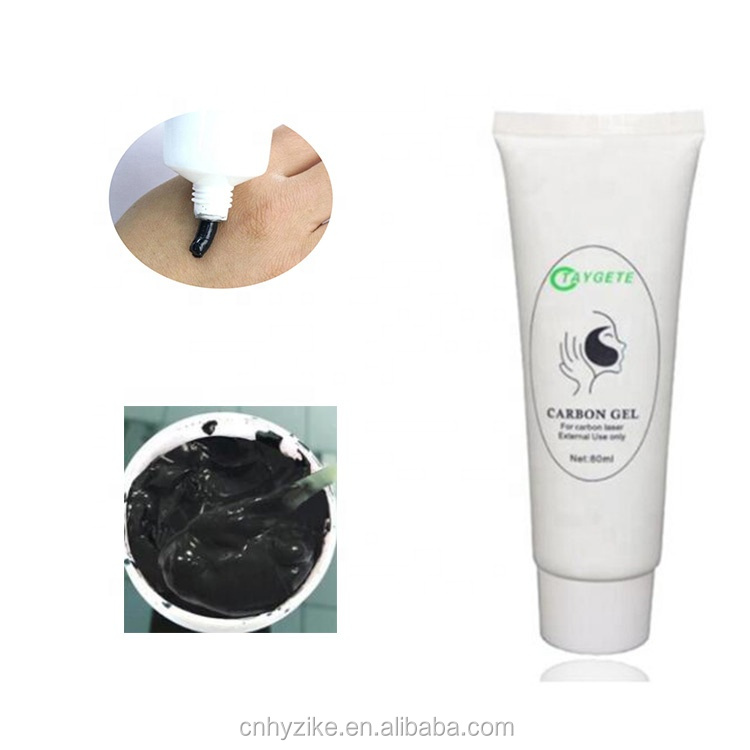 black doll therapy use carbon peeling gel for laser pico-second NDYAG machine use